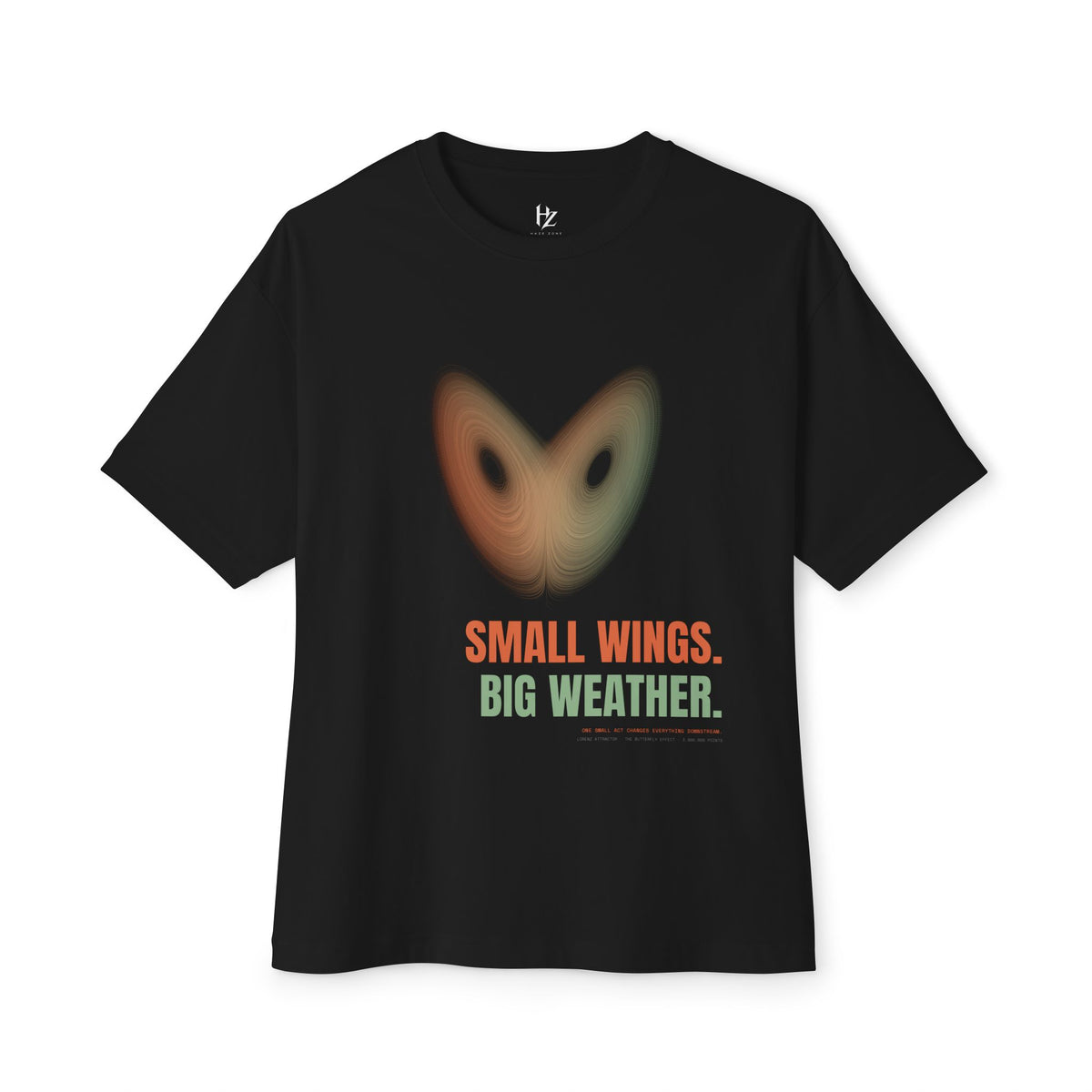Small Wings. Big Weather. — Butterfly Effect Tee | UNSEEN (Black)