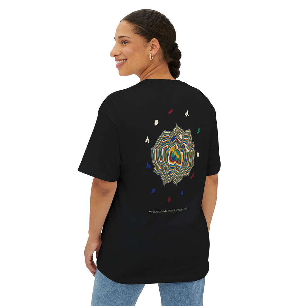 Every Drop Made Room — Marbled Flower Tee | UNSEEN (Black)