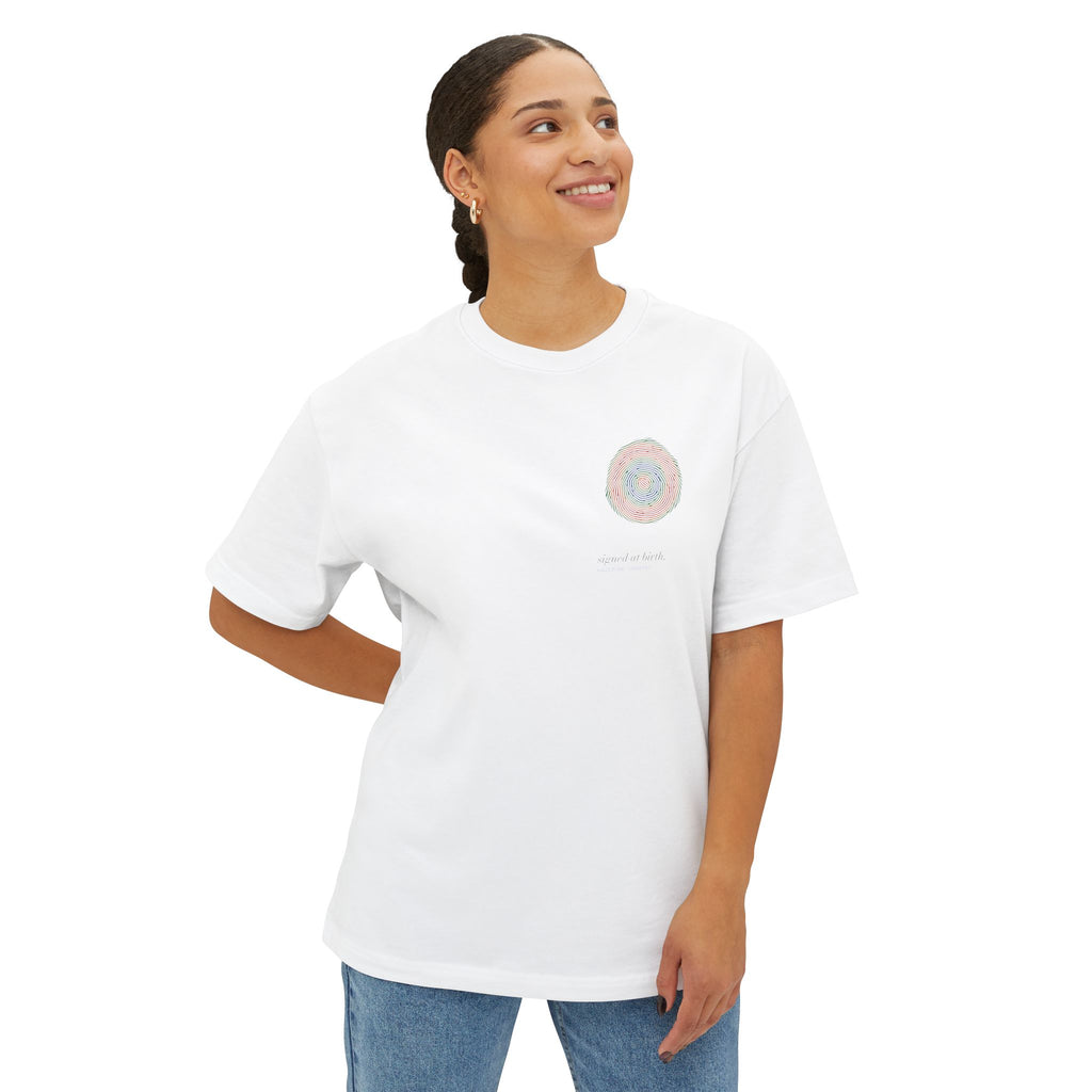 No Two Alike — Fingerprint Human Rights Tee | UNSEEN (White)