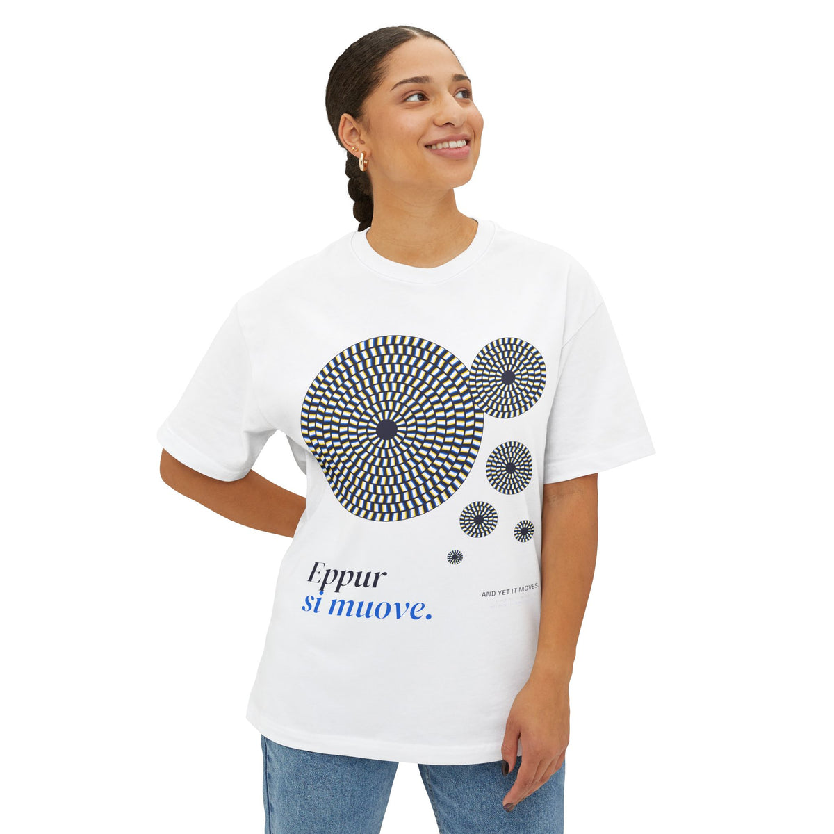 Eppur Si Muove — Moving Optical Illusion Tee | UNSEEN