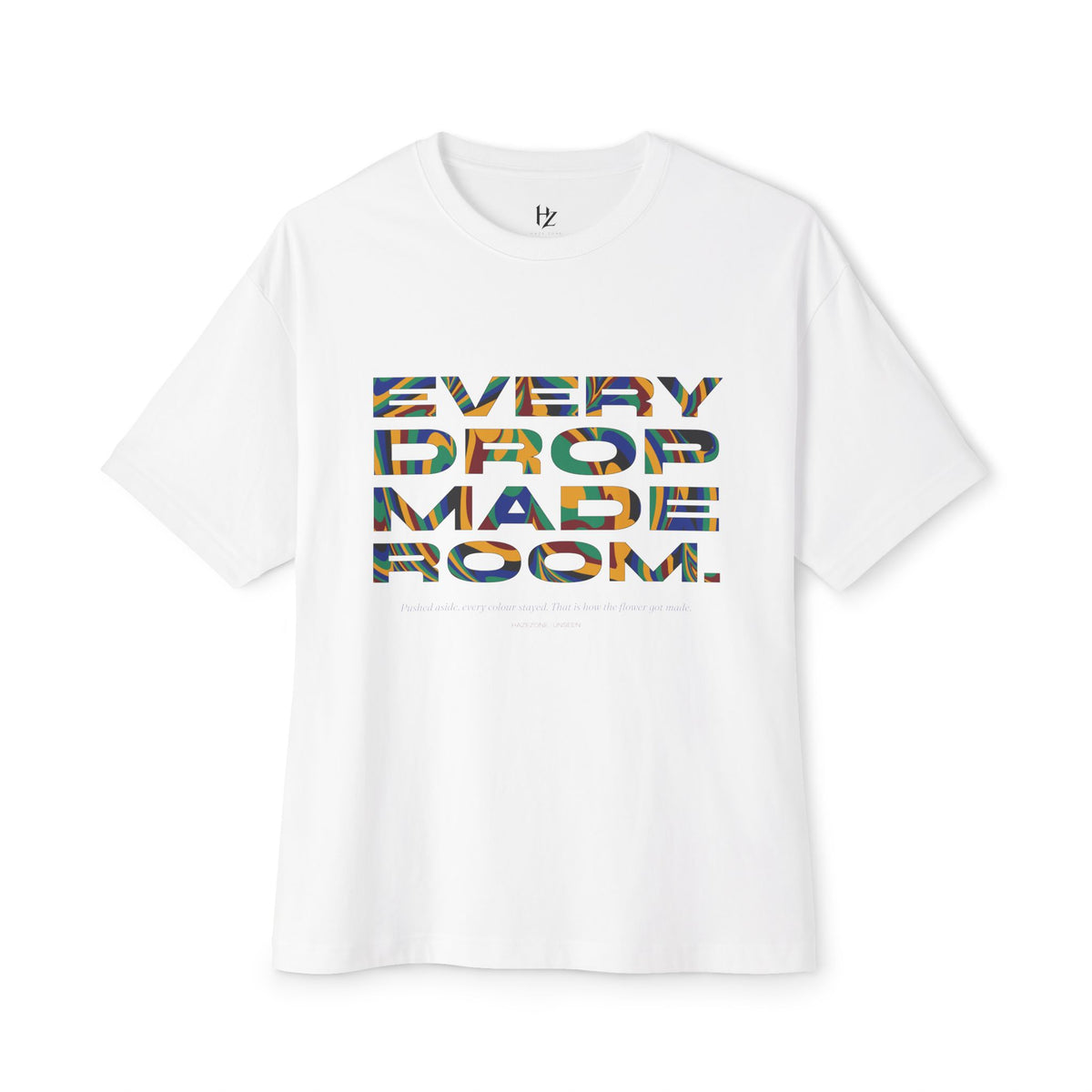 Every Drop Made Room — Marbled Flower Tee | UNSEEN