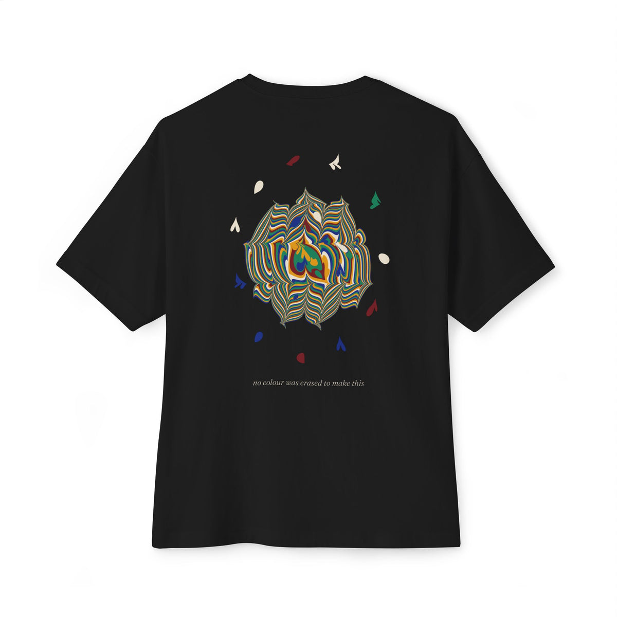 Every Drop Made Room — Marbled Flower Tee | UNSEEN (Black)