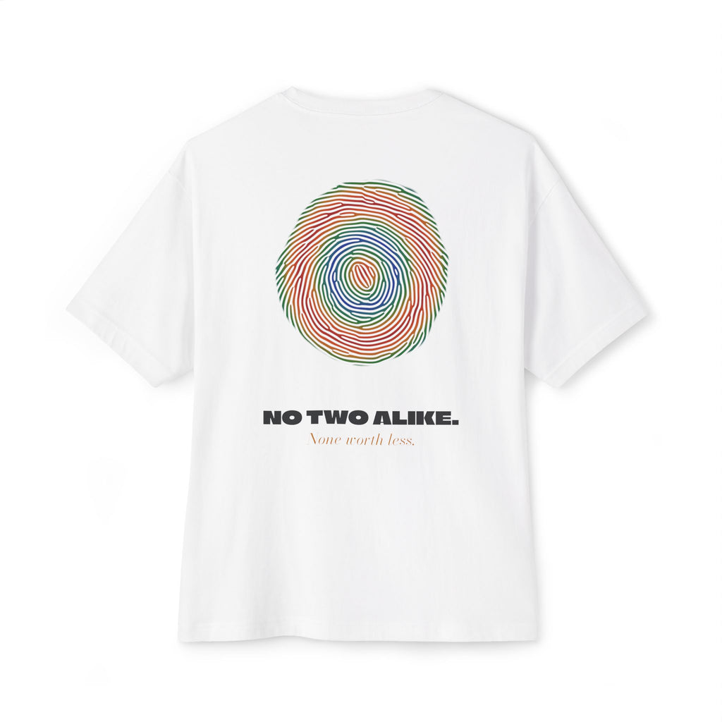 No Two Alike — Fingerprint Human Rights Tee | UNSEEN (White)
