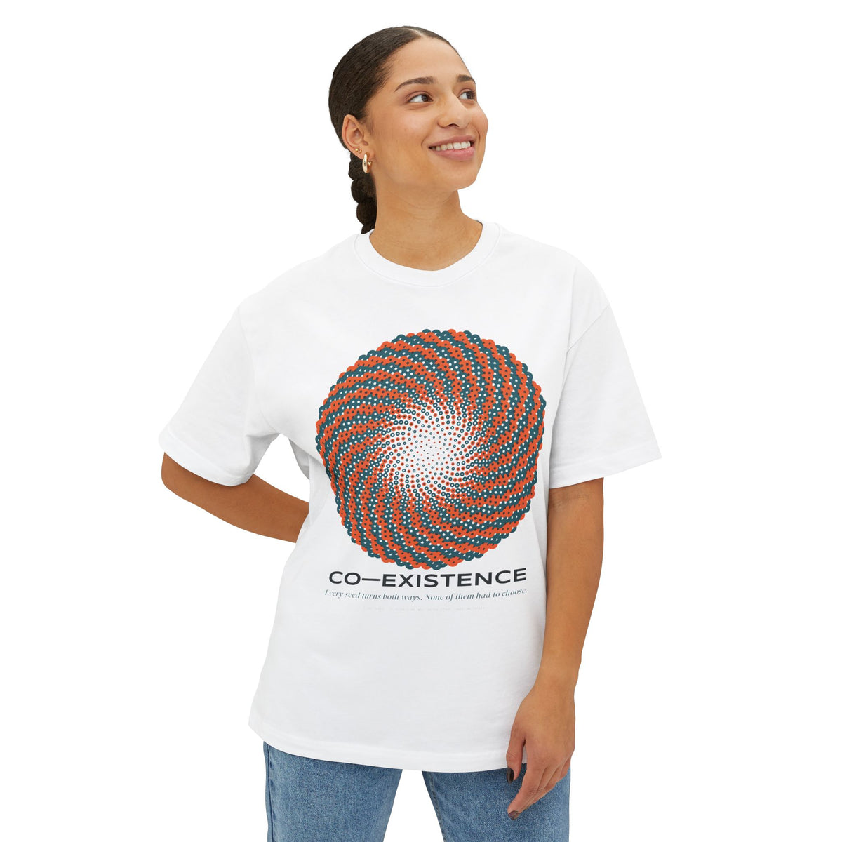 Co-Existence — Sunflower Spiral Tee | UNSEEN