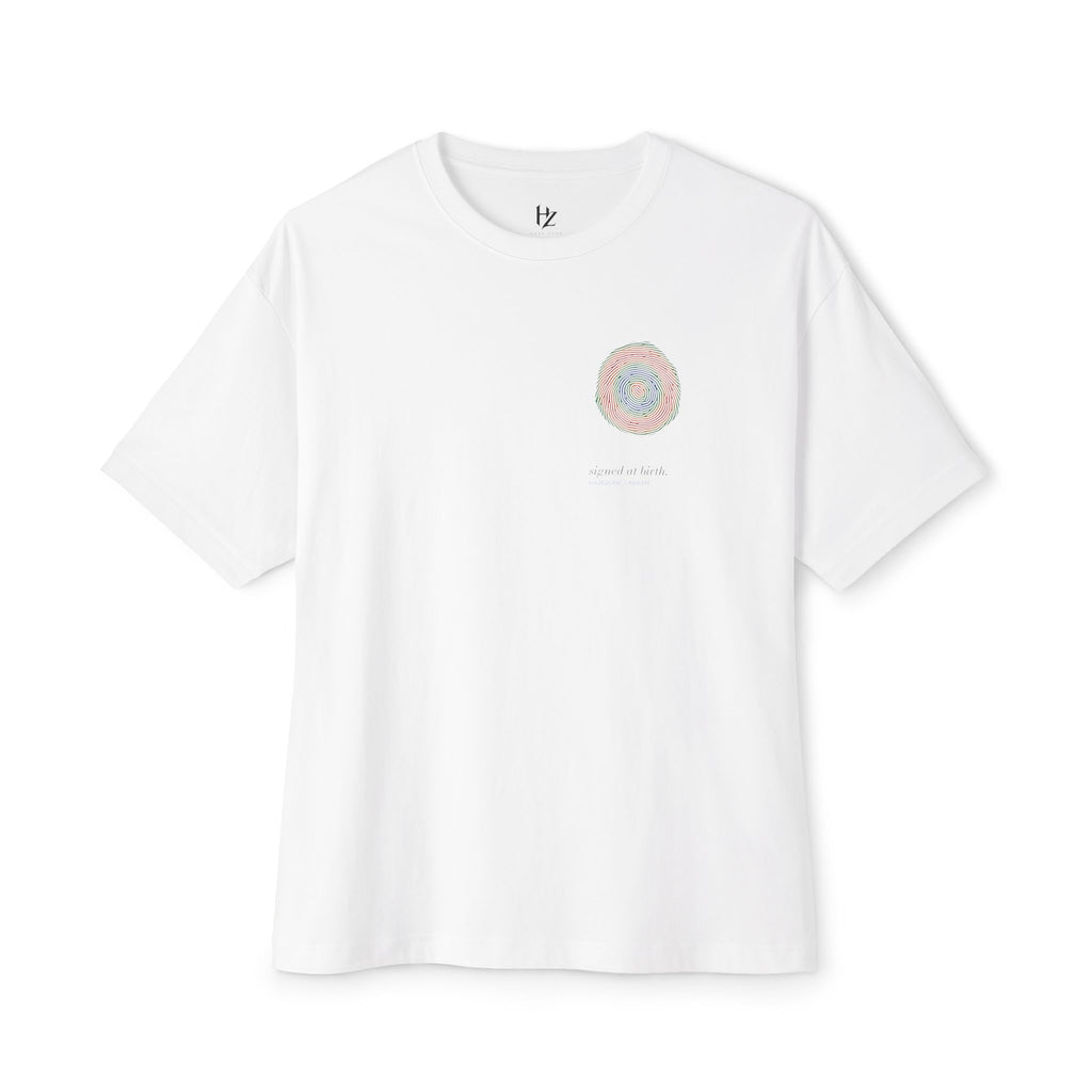 No Two Alike — Fingerprint Human Rights Tee | UNSEEN (White)